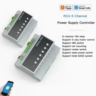Tuya WiFi 6-Channel 16A Smart Relay Power Supply Controller – Smart Life Compatible