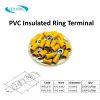 Insulated Ring Terminal RV5.5 with insulated barrel and ring connector end for secure wire termination in electrical applications.