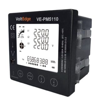 VoltEdge VE-PM5110 Smart Power Meter 96x96mm panel mount with RS485 Modbus communication