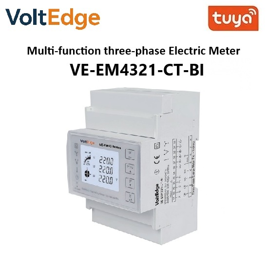 VoltEdge VE-PM5110 Smart Power Meter 96x96mm panel mount with RS485 Modbus communication